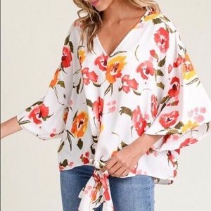 NWT Watercolor Poppies. Casual comfy fit.